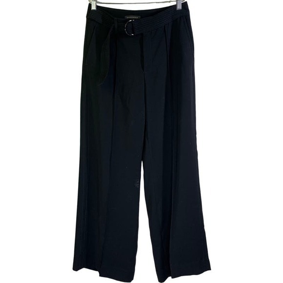 Banana Republic Pants - BANANA REPUBLIC‎ Wide Leg Faux Crease Professional Timeless Capsule Slacks Pants